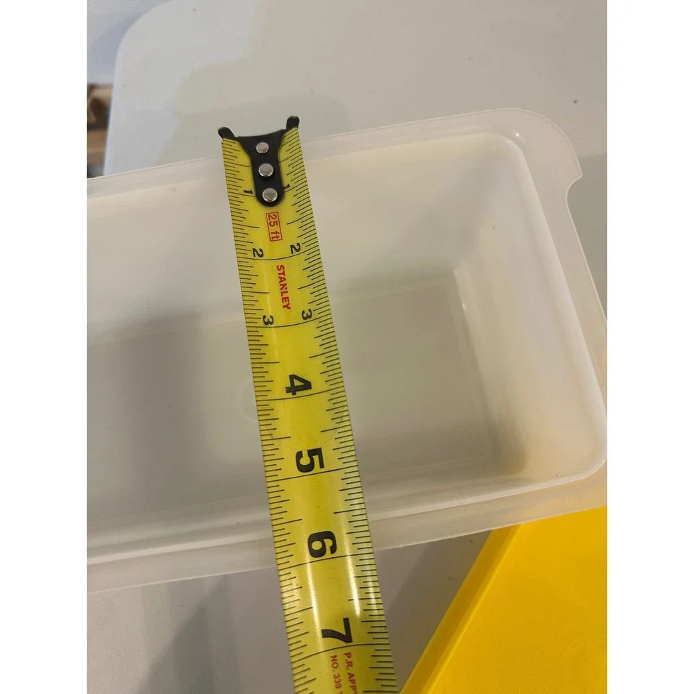 Vintage Tupperware Bread Keeper Veggie Crisper 782 Yellow Lid
